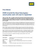 TZ PORR will build the Nova Paka bypass construction works will start in September