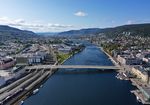 New city bridge in Drammen