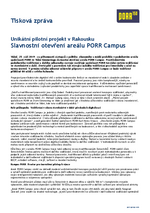 190925 Press release Opening PORR Campus CZ